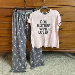 PJ Salvage Dog lover pajama set- L